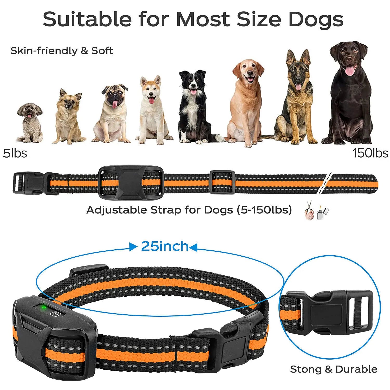 Remote Dog Training Collar - Beep, Vibrate, Shock