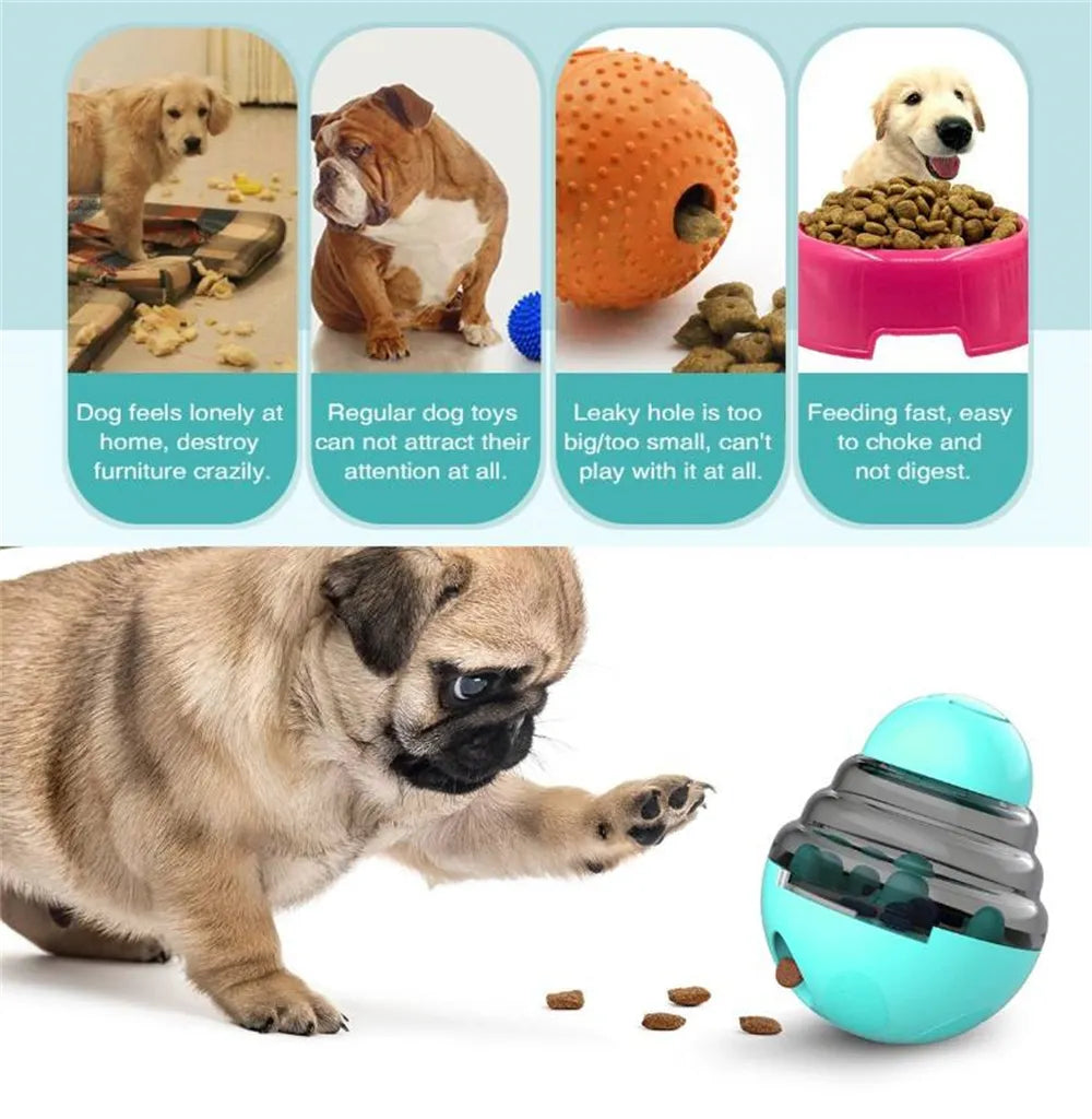 Interactive Dog Feeder Tumbler Toy