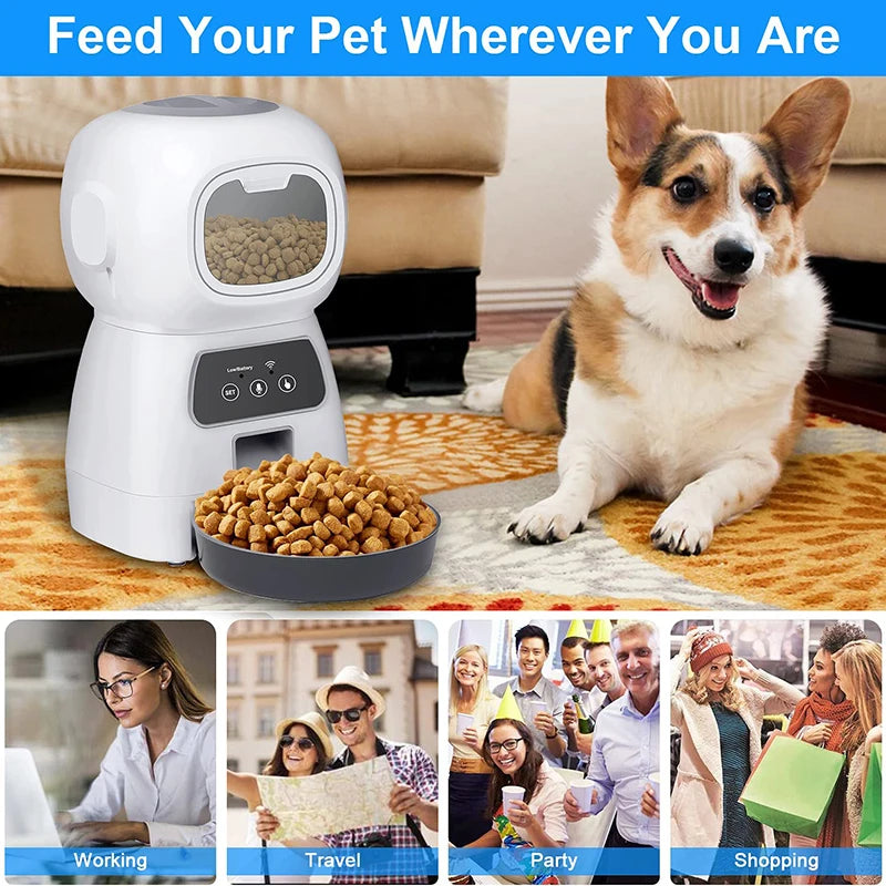 Smart Automatic Pet Food Dispenser 3.5L