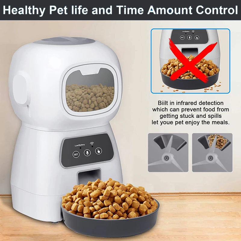 Smart Automatic Pet Food Dispenser 3.5L