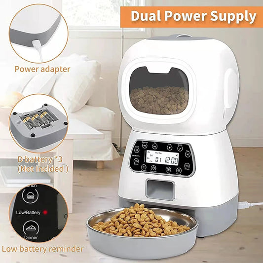 Smart Automatic Pet Food Dispenser 3.5L