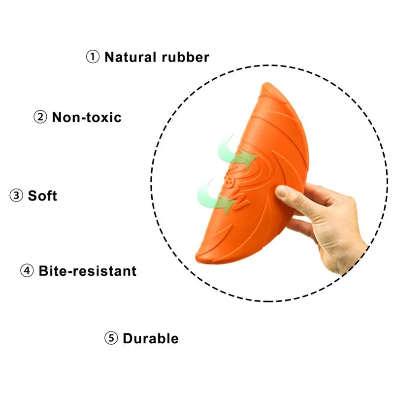 Interactive Silicone Frisbee Dog Train Toy