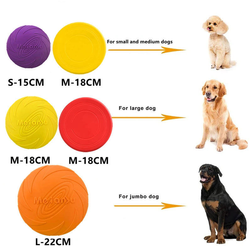 Interactive Silicone Frisbee Dog Train Toy