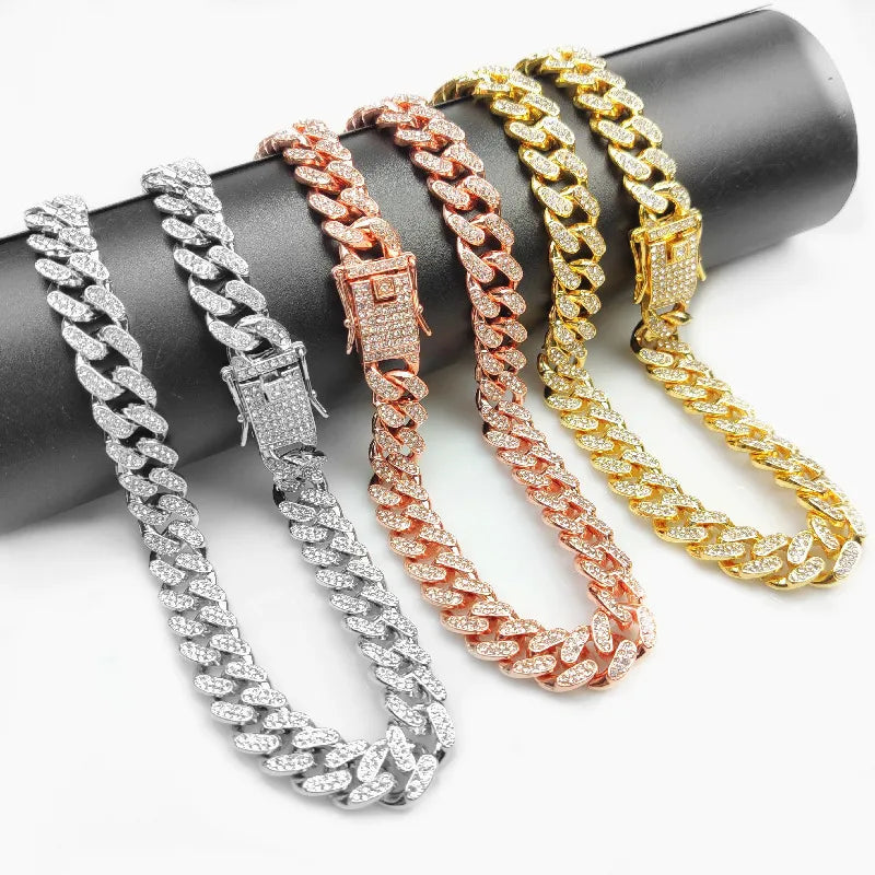 Jewelry Diamond Chain Dog Collar